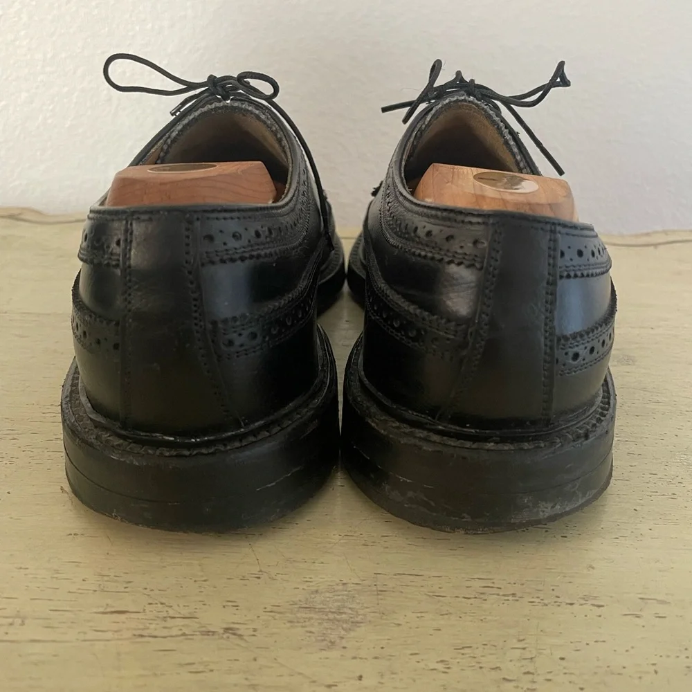 Florsheim Imperial Vintage Kenmoor Wingtip 5 Nail V Cleat Shoe Black 9 D‎ 92604